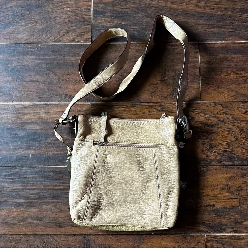 Sophia Caperelli Brown Leather Crossbody Bag